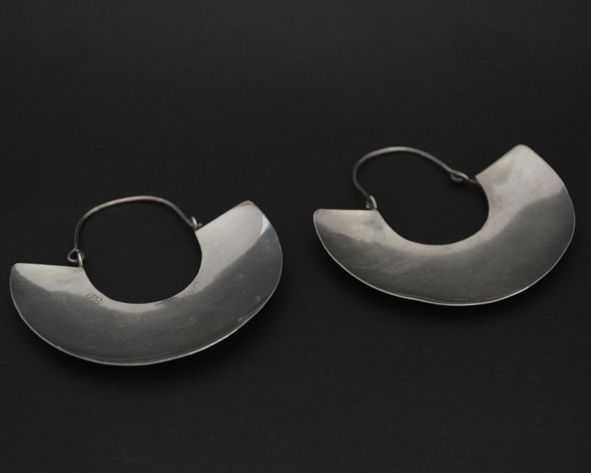 Large Ethnic Hoop Earrings