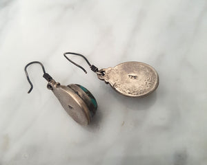 Ethnic Turquoise Dangle Earrings