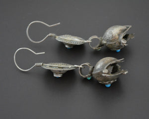 Afghani Dangle Earrings with Turquoise