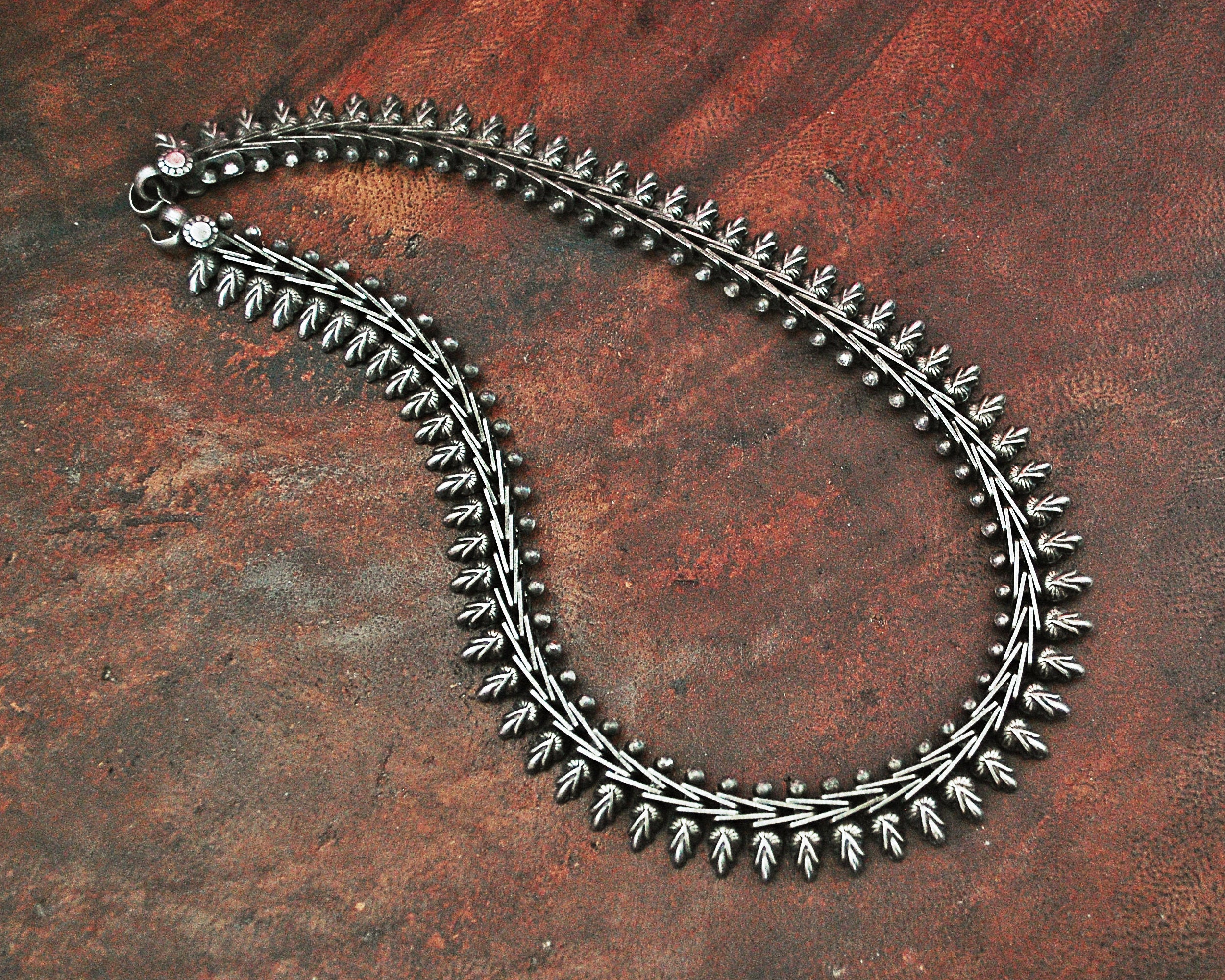 Indian Silver Choker Necklace