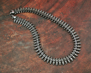 Indian Silver Choker Necklace