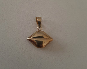 Turkish Evil Eye 14K Gold Pendant - Gold Backing