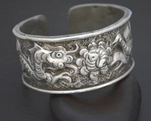 Fabulous Nepali Dragon Phoenix Repoussee Bracelet