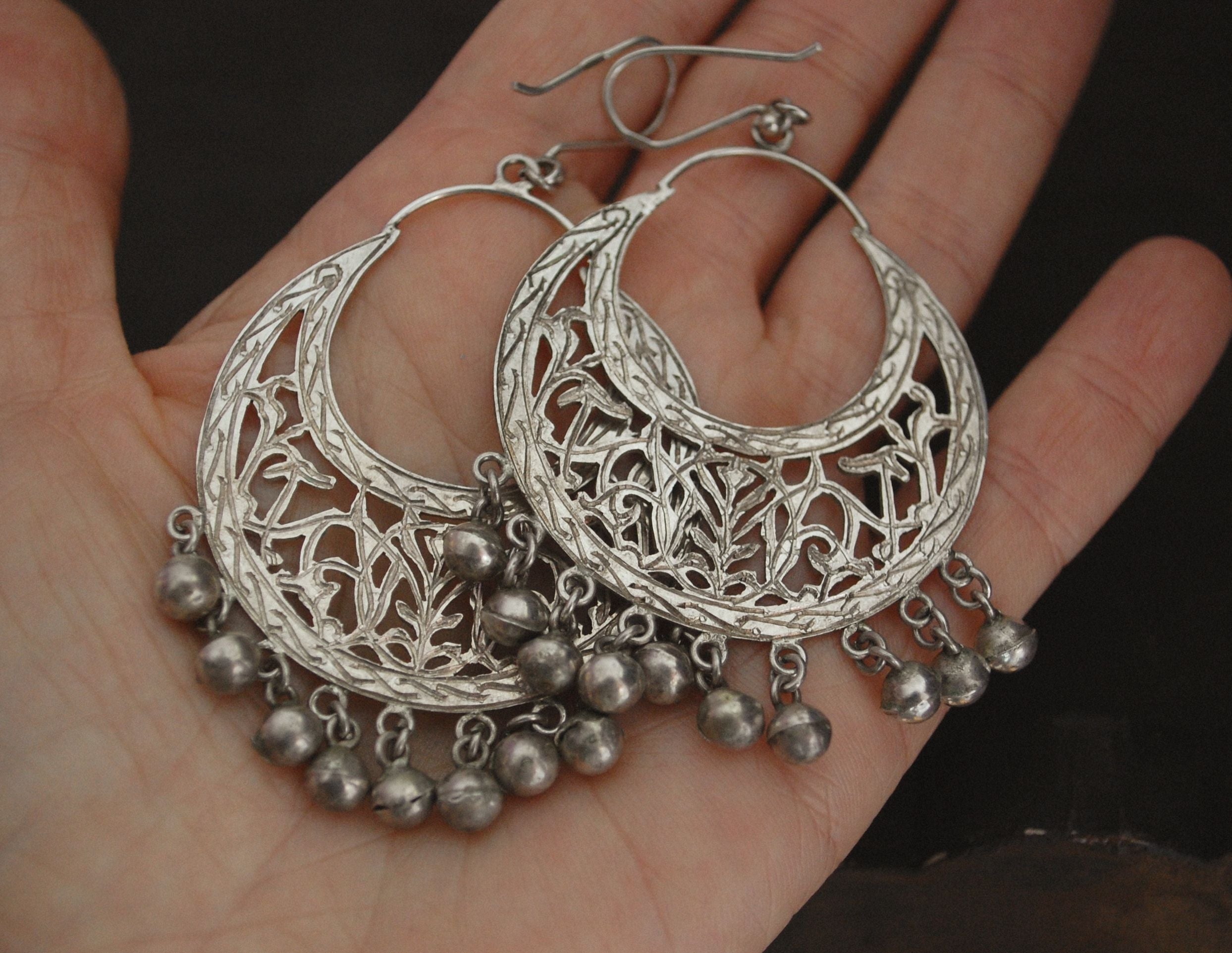Vintage Moroccan Earrings with Bells