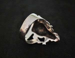 Large Ganesha Sterling Silver Ring - Size 11