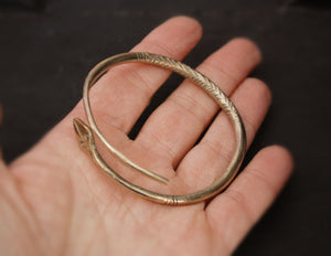 Fulani Snake Brass Bracelet