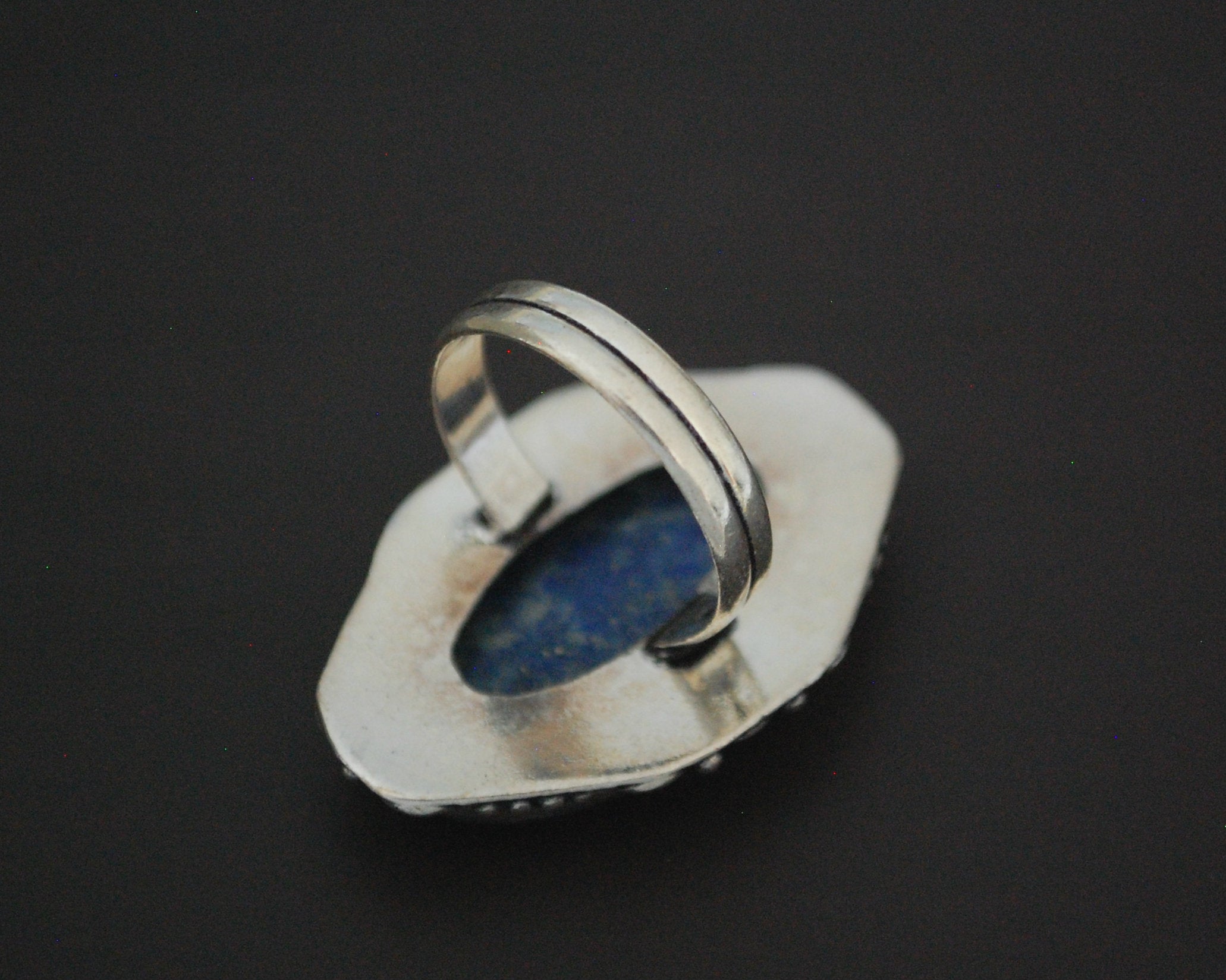 Ethnic Lapis Lazuli Ring from India - Size 9