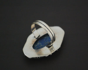 Ethnic Lapis Lazuli Ring from India - Size 9