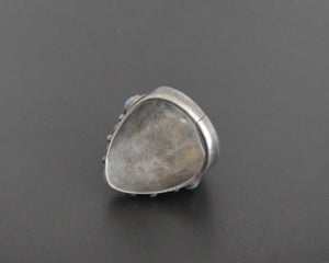 Reserved for I. Nepali Turquoise Coral Ring - Size 9