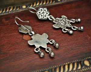 Rajasthani Silver Earrings with Dangles