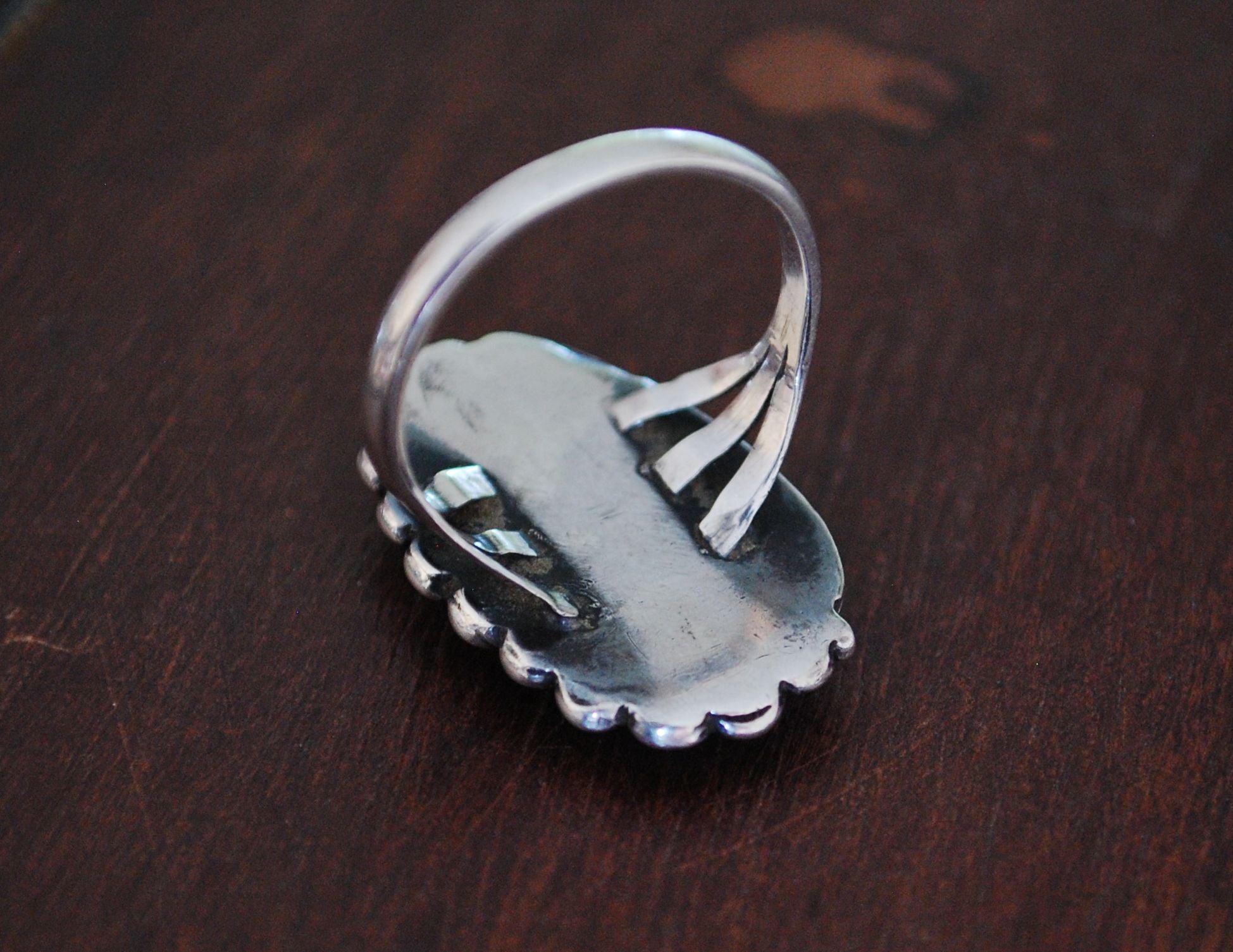 Native American Navajo Turquoise Ring - Size 9