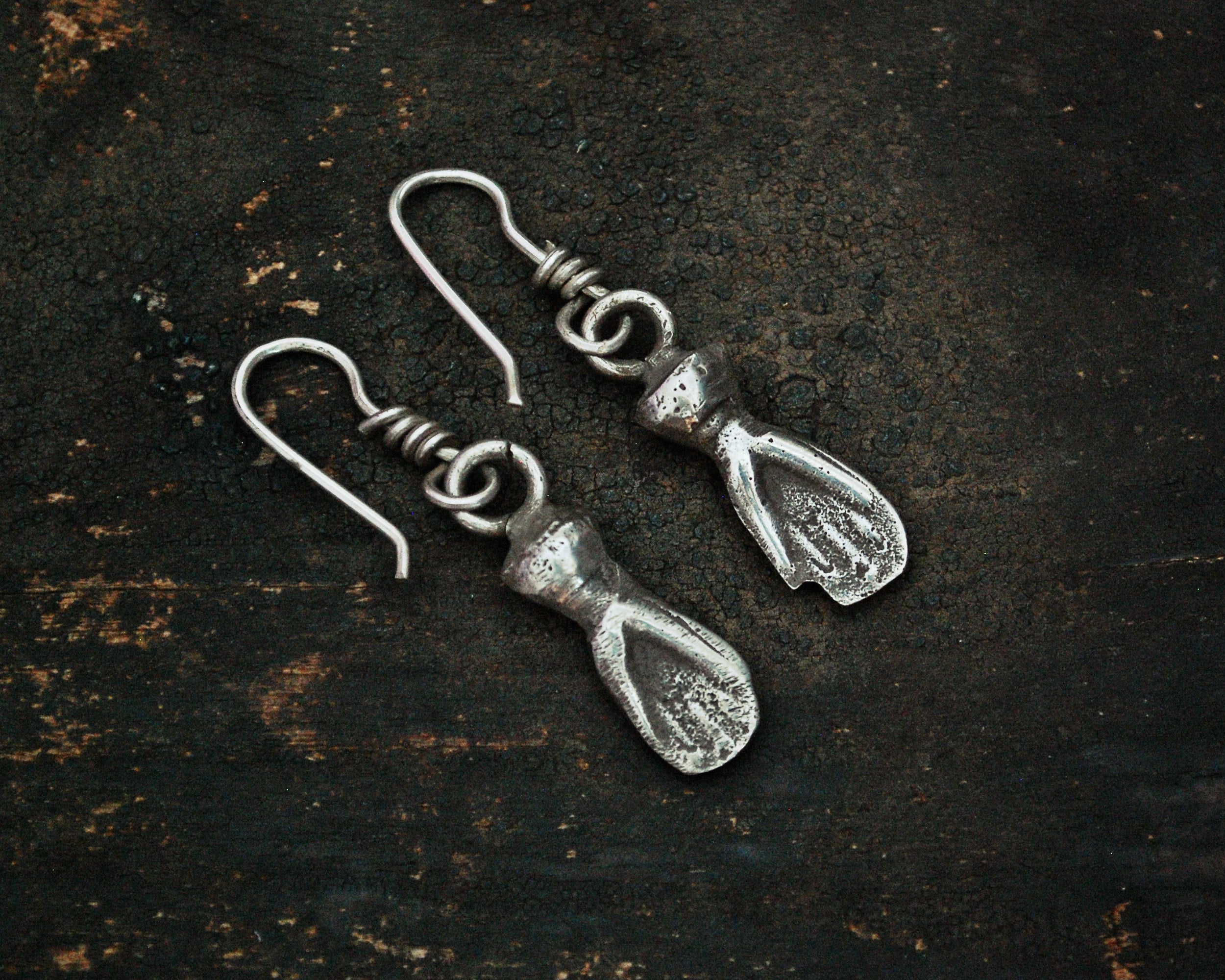 Old Berber Hamsa Earrings