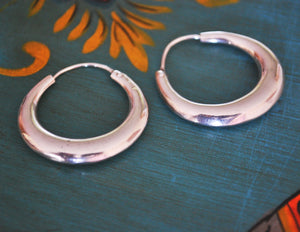 Ethnic Hoop Earrings - Medium