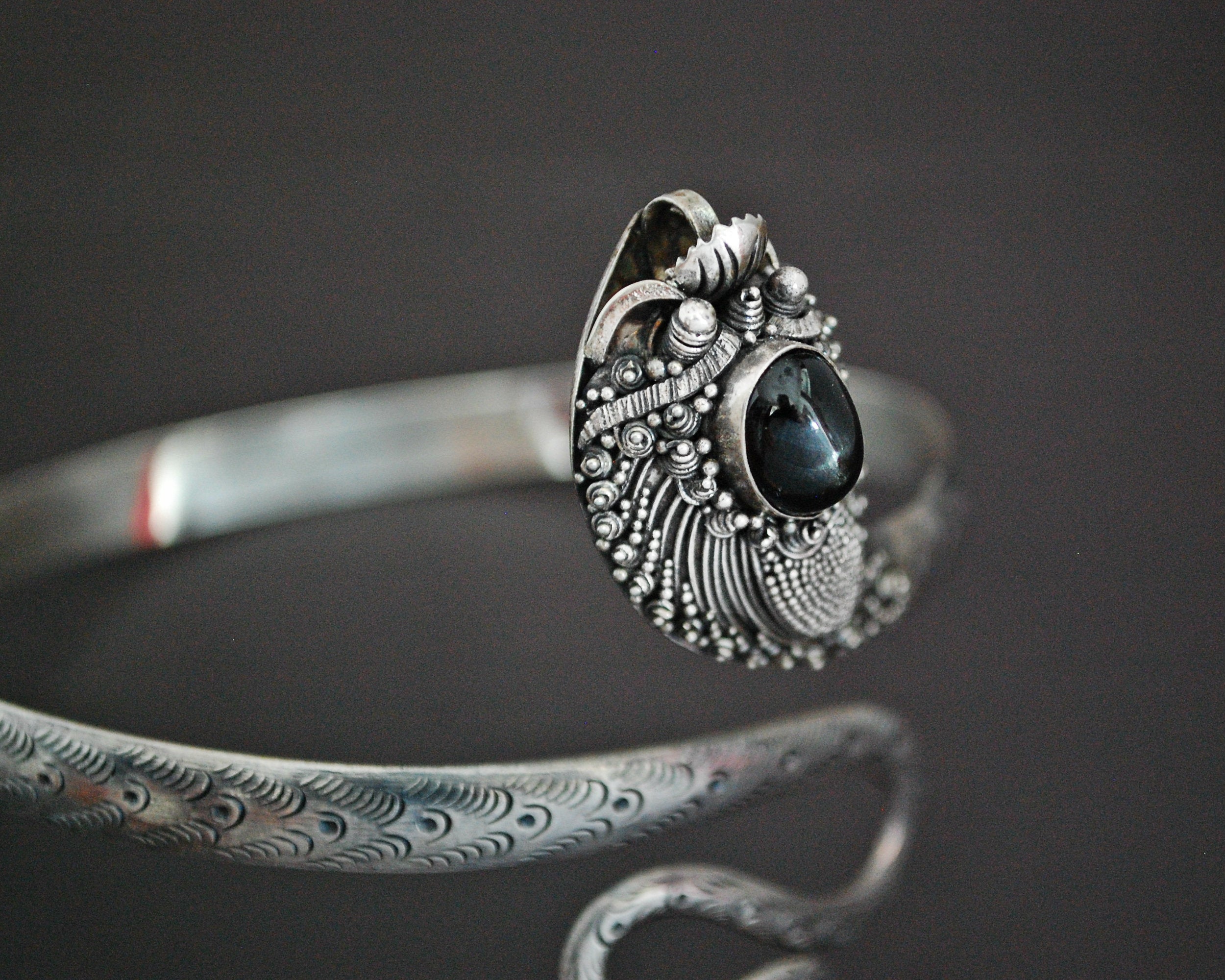 Dragon Black Star Diopside Armlet from Bali