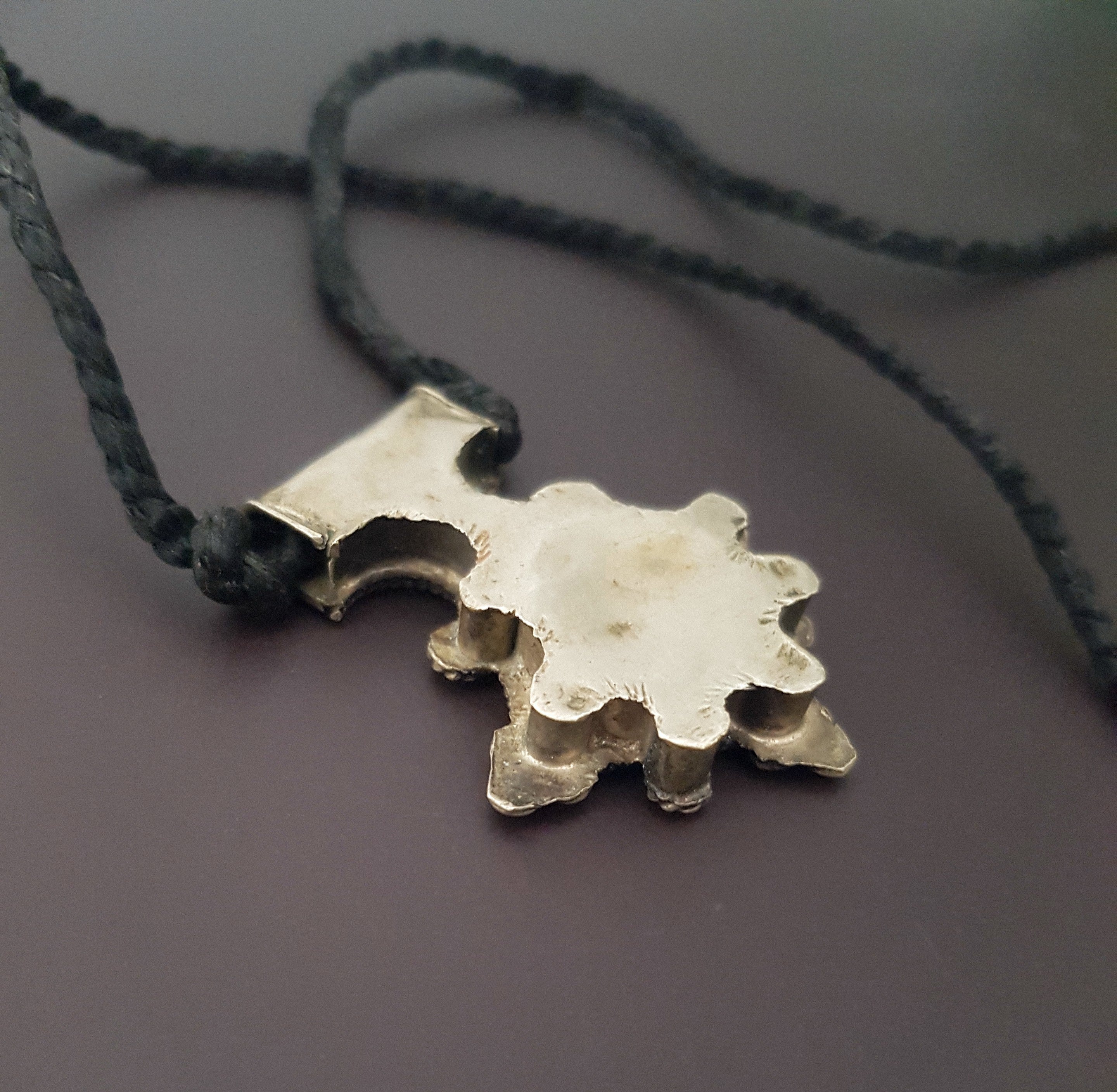 Berber Boghdad Cross Pendant on Cord