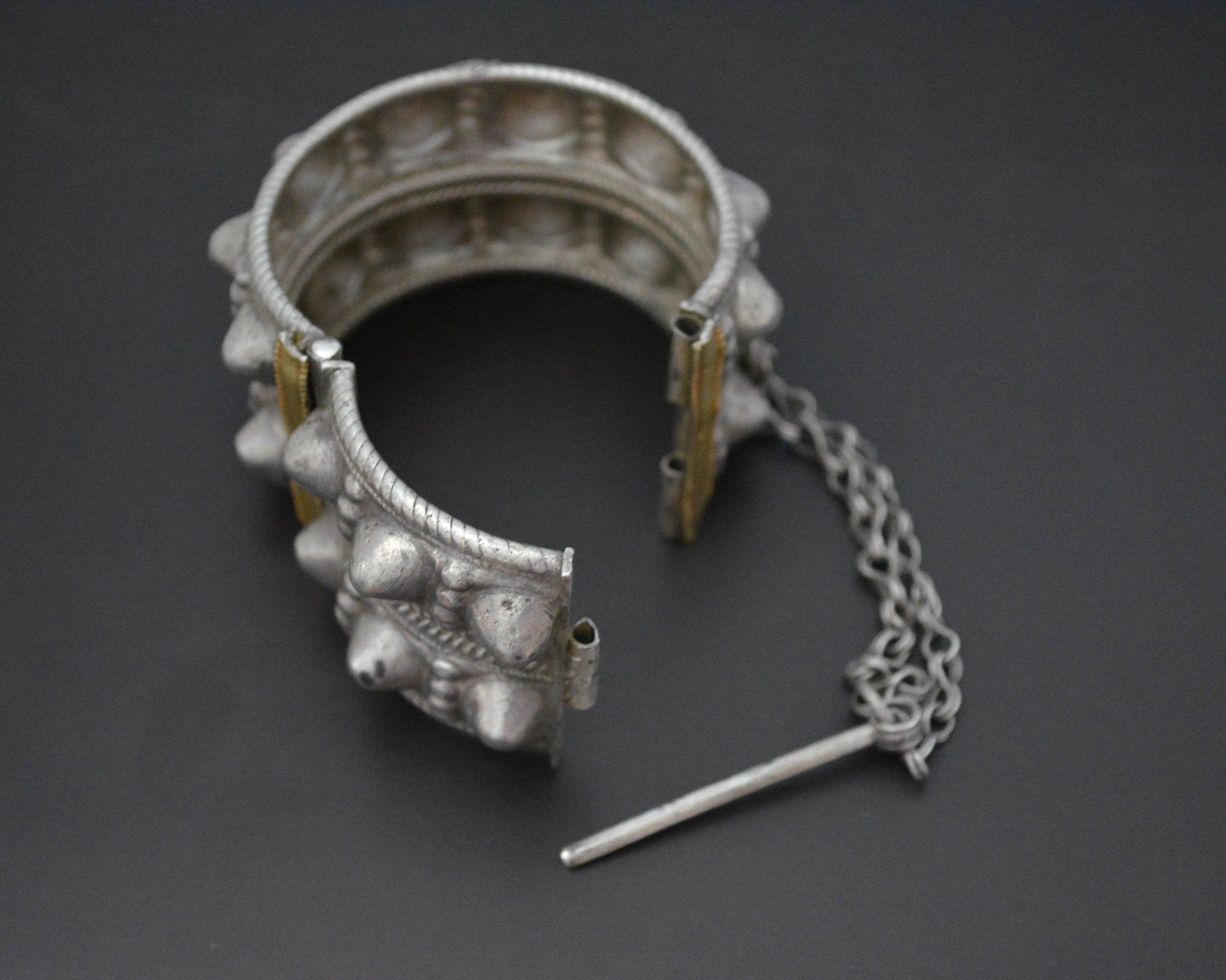 Omani Hinged Spike Bracelet with Gilding - XSmall Size