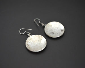 Indian Silver Disc Earrings