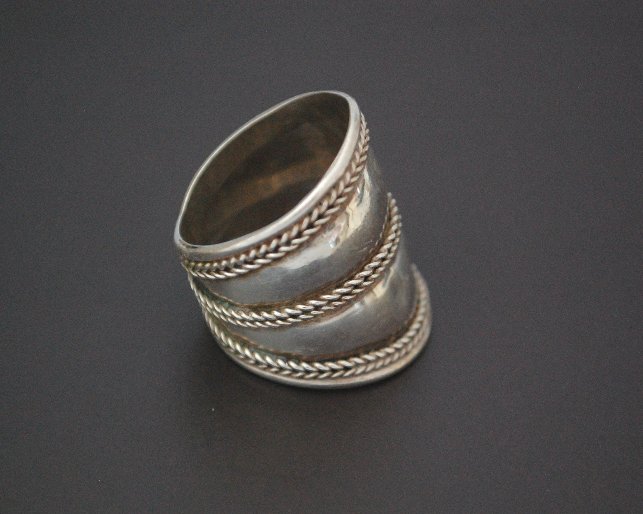 Ethnic Cigar Band Ring - Size 8