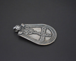 Long Indian Silver Pendant
