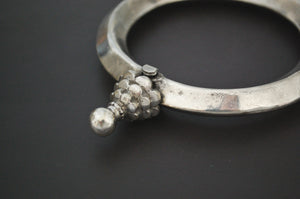 Old Rajasthani Silver Bracelet - LARGE