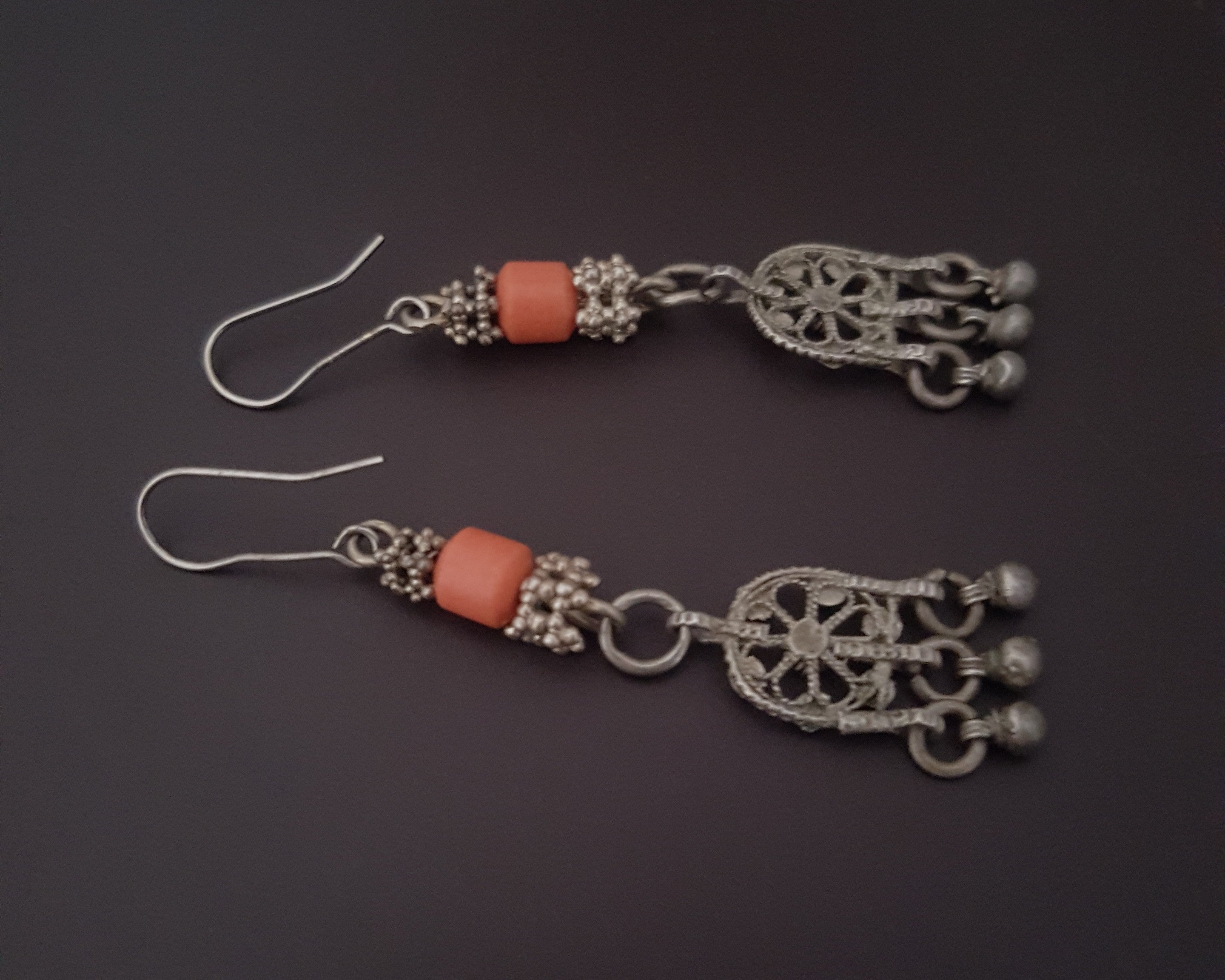 Yemeni Filigree Dangle Earrings
