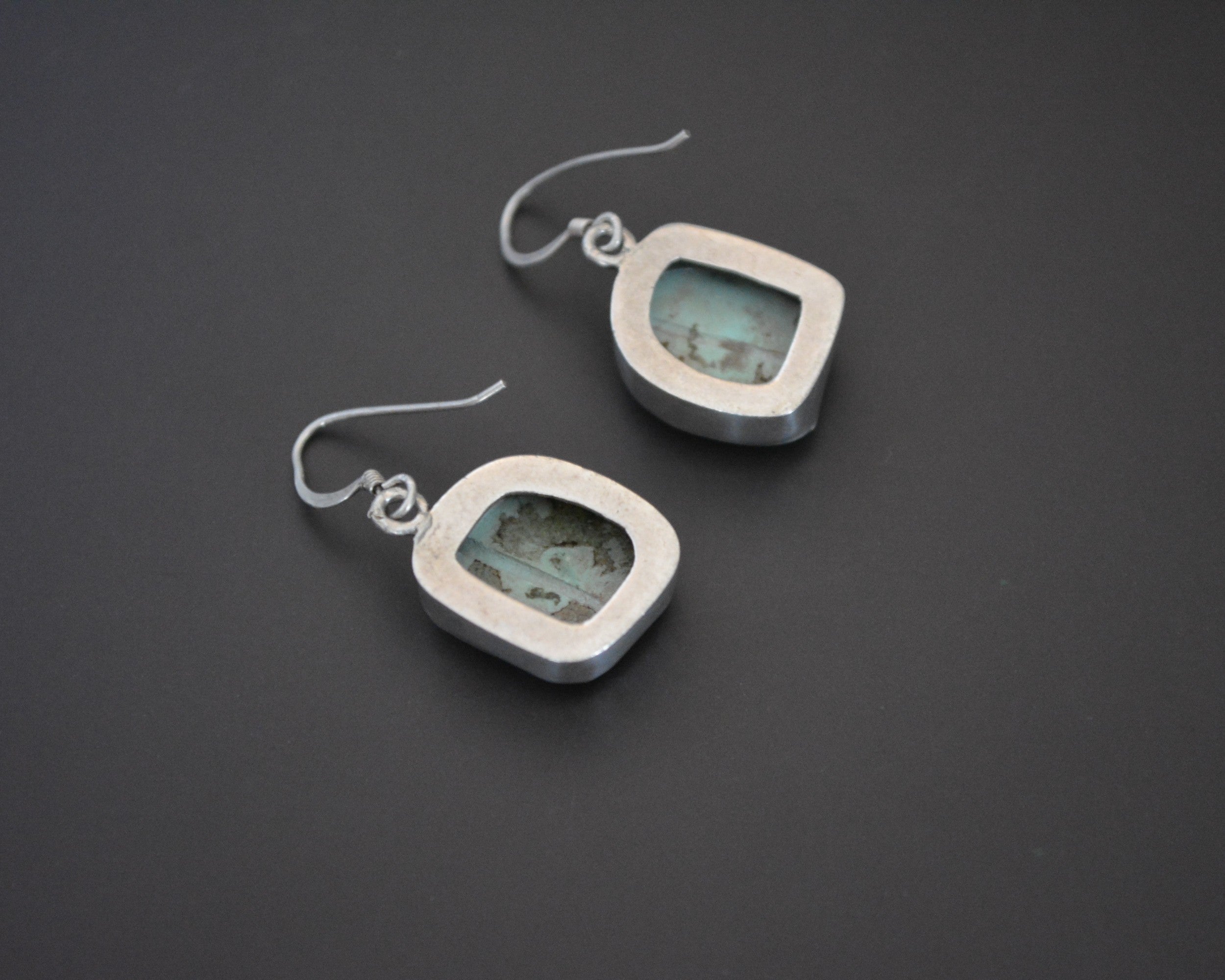 Ethnic Turquoise Dangle Earrings