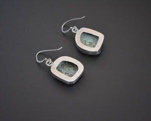 Ethnic Turquoise Dangle Earrings