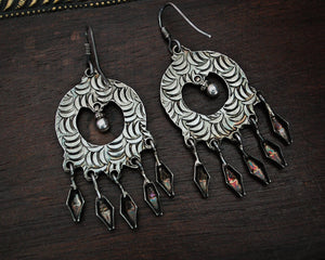 Rajasthani Silver Earrings with Tassels