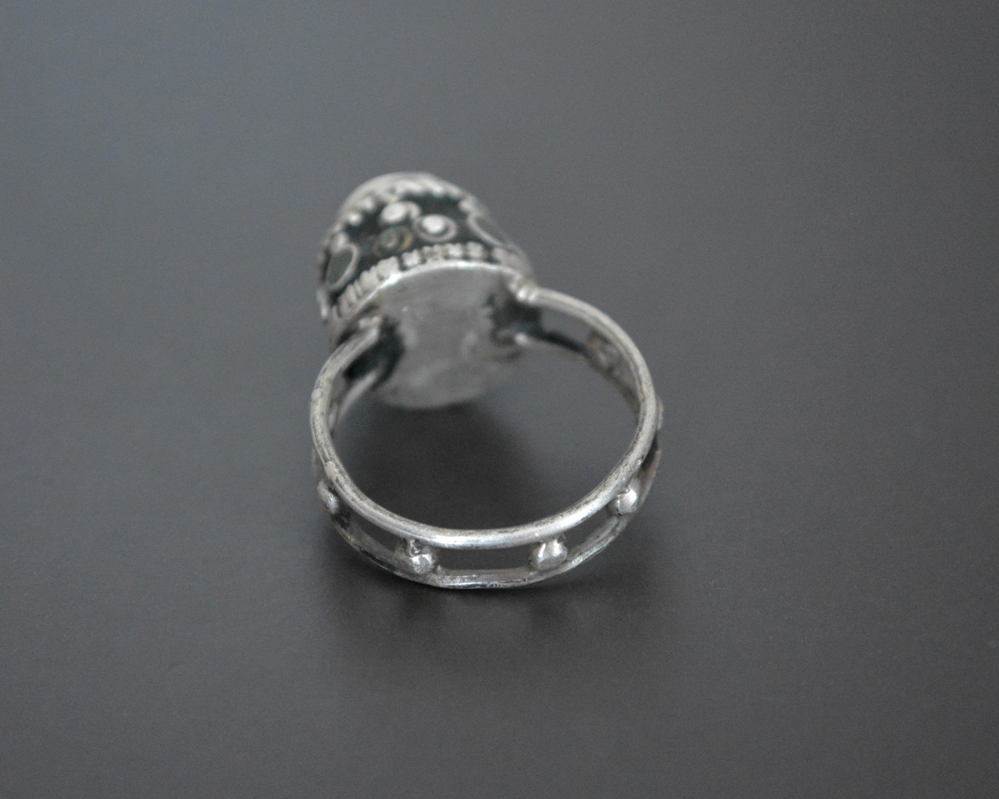 Reserved for R. - Old Afghani Coral Ring - Size 7
