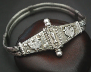 Rajasthani Snake Chain Bracelet with Fish and Peacocks
