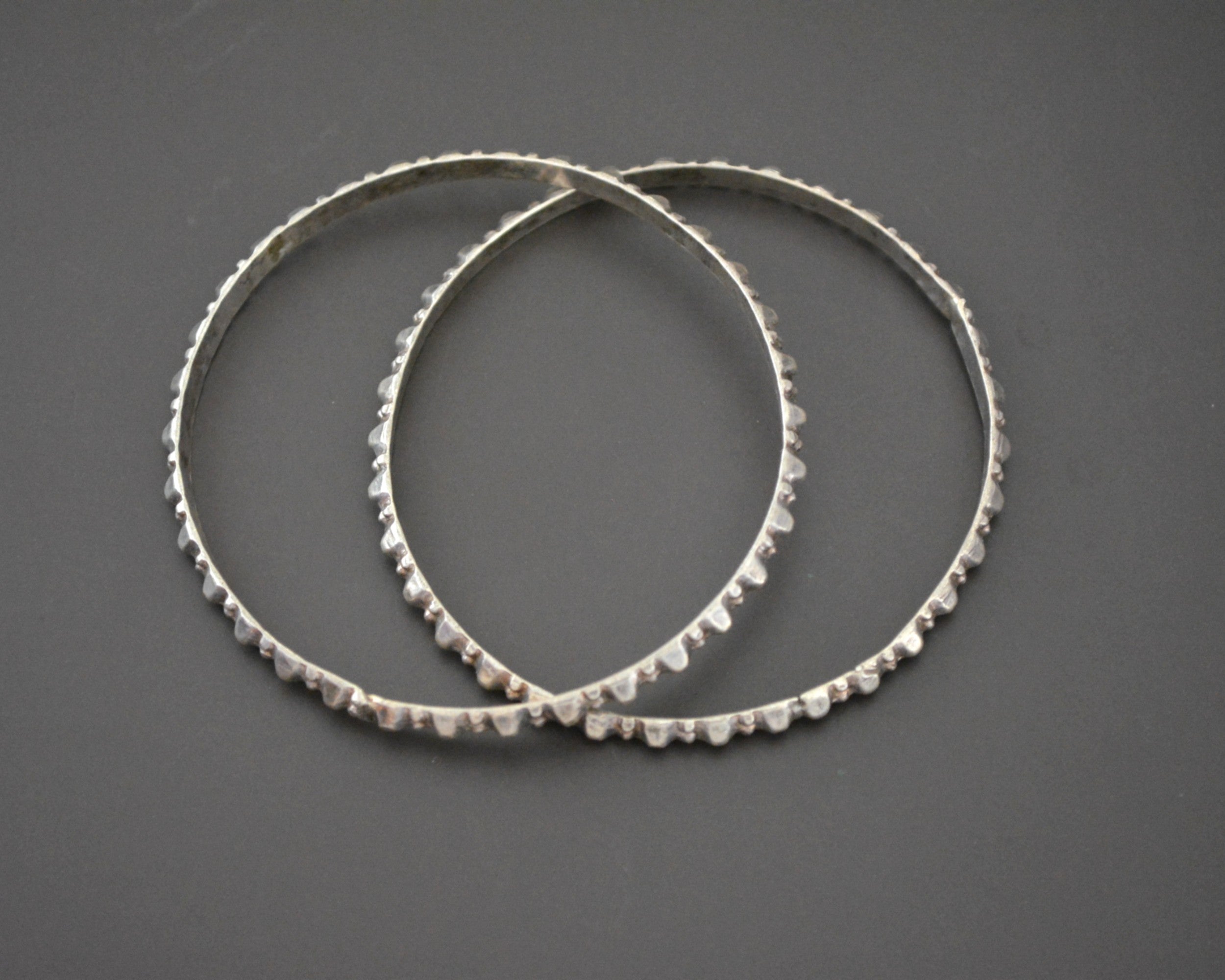 Pair Rajasthani Silver Bangle Bracelet