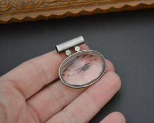 Crystal Quartz Pendant on Sterling Silver Setting