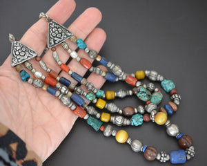 Reserved for A. - Vintage Nepali Multistone Necklace