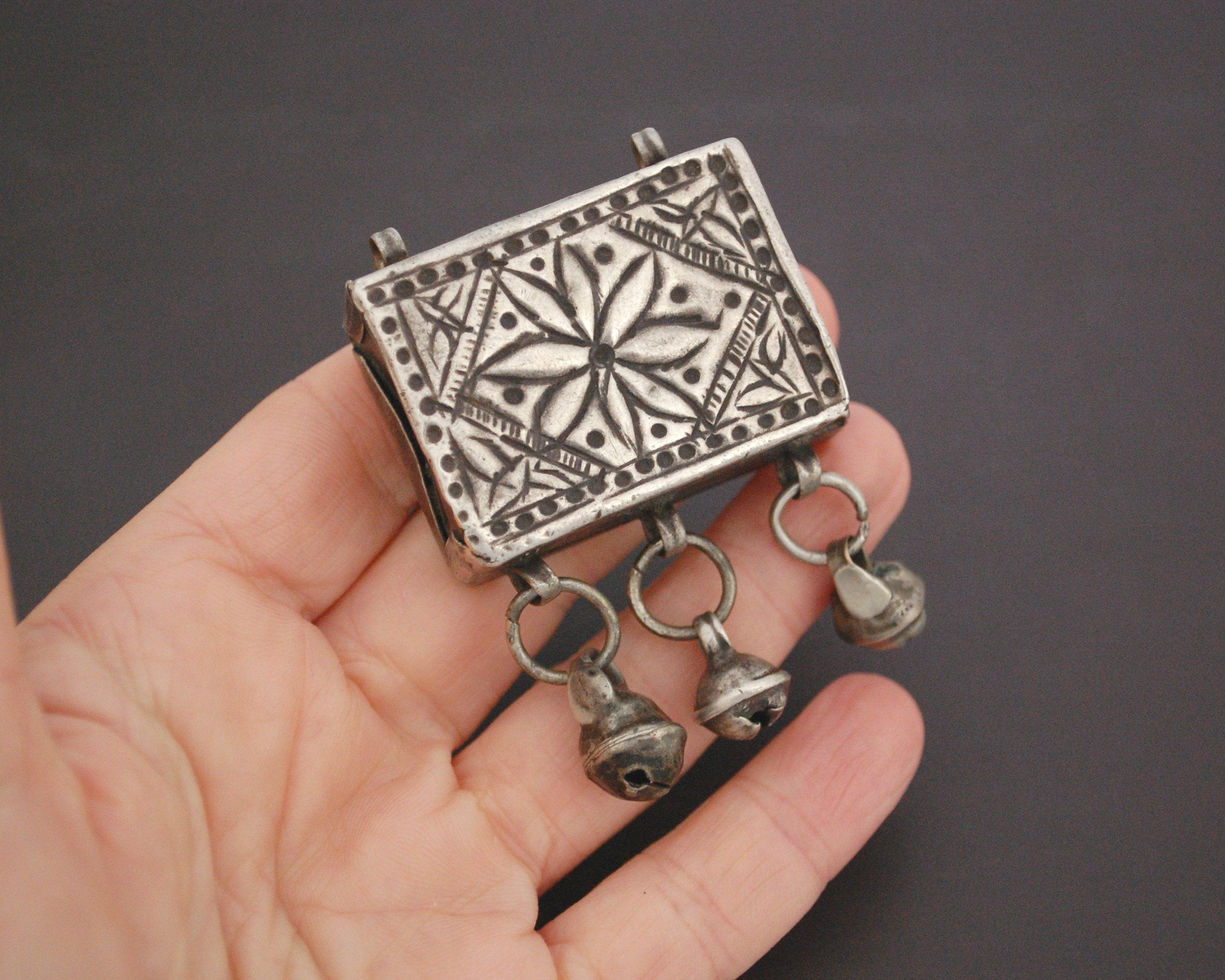 Old Kurdish Amulet Box Pendant