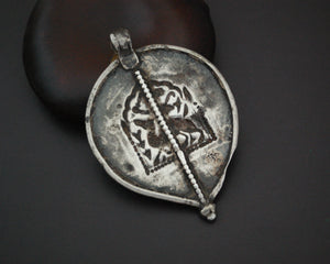 Old Rajasthani Silver Hindu Diety Amulet