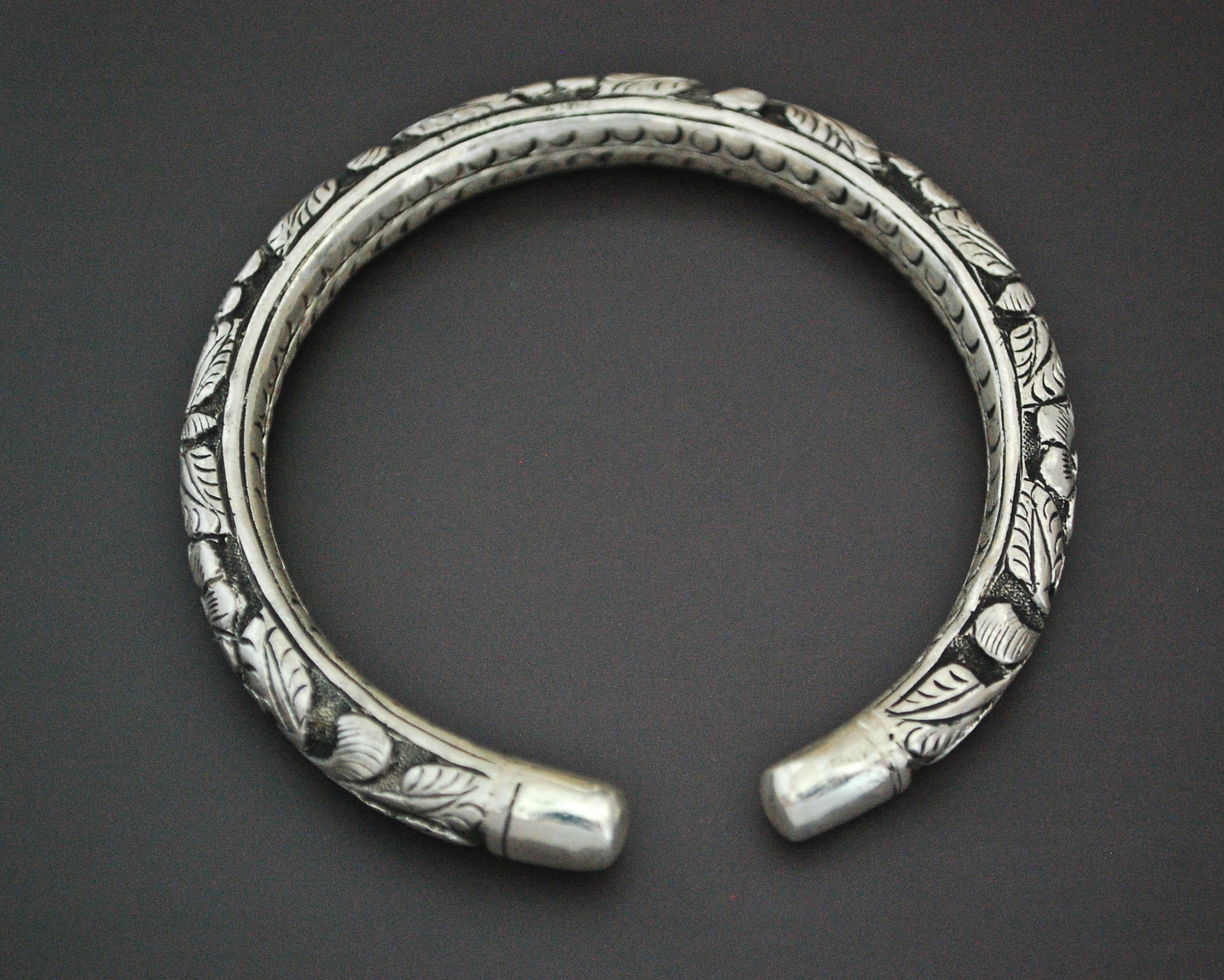 Rajasthani Silver Repoussee Bracelet