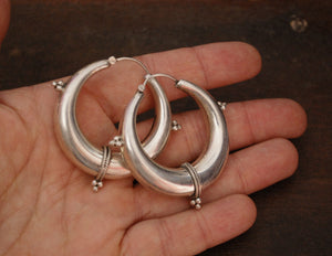 Ethnic Hoop Earrings - LARGE