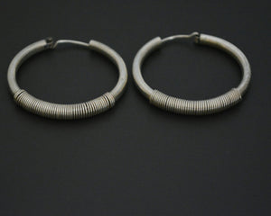 Ethnic Hoop Earrings with Wire Work