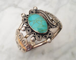 Native American Turquoise Cuff Bracelet - Small