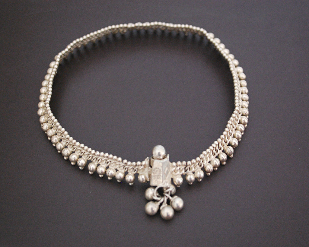 Rajasthani Silver Anklet with Bells