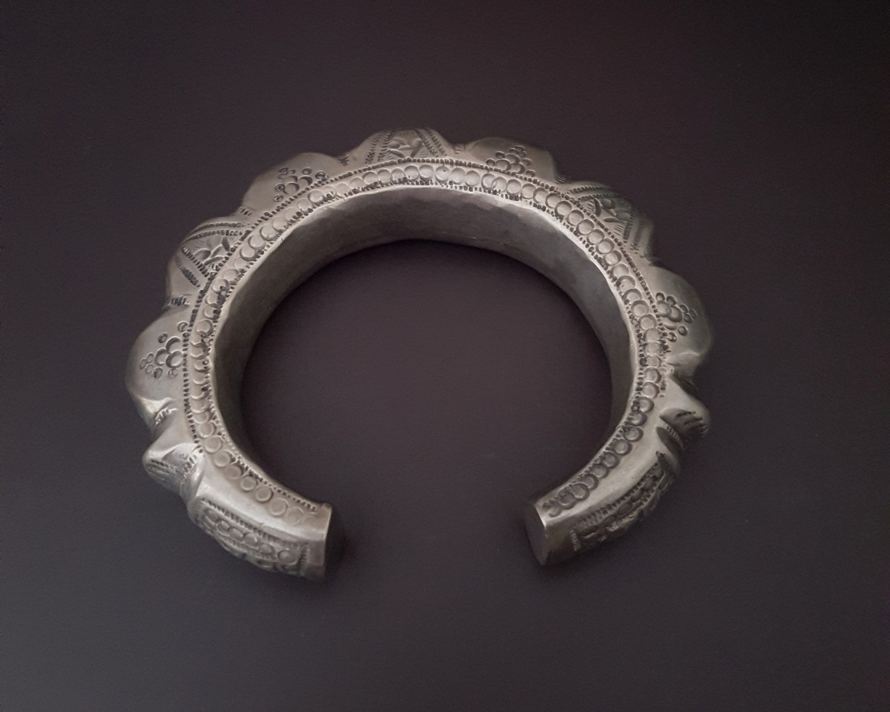 Bold Omani Silver Cuff Bracelet