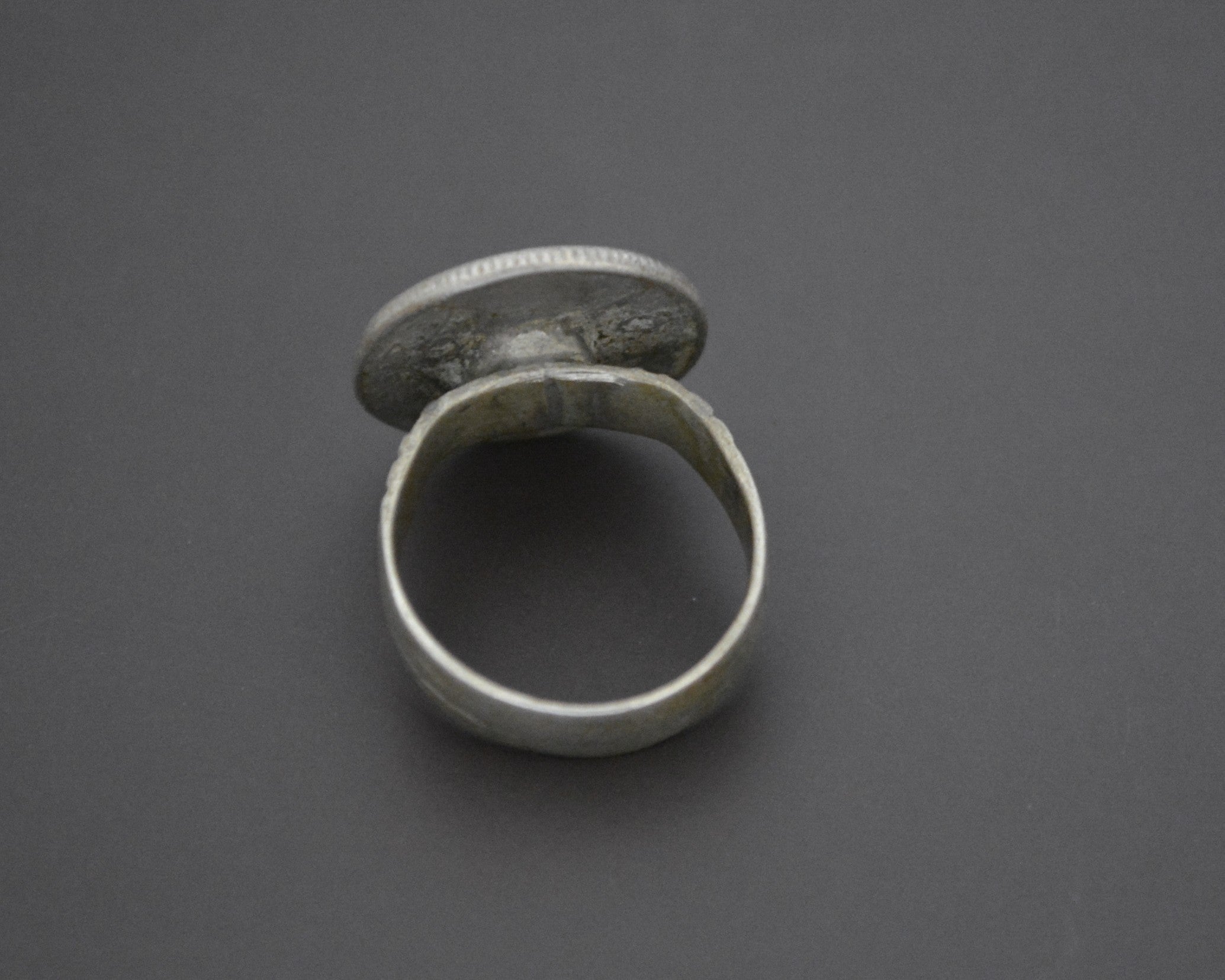 Old Coin Ring from Yemen - Size 8.5