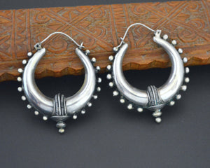 Ethnic Spike Hoop Earrings - LARGE