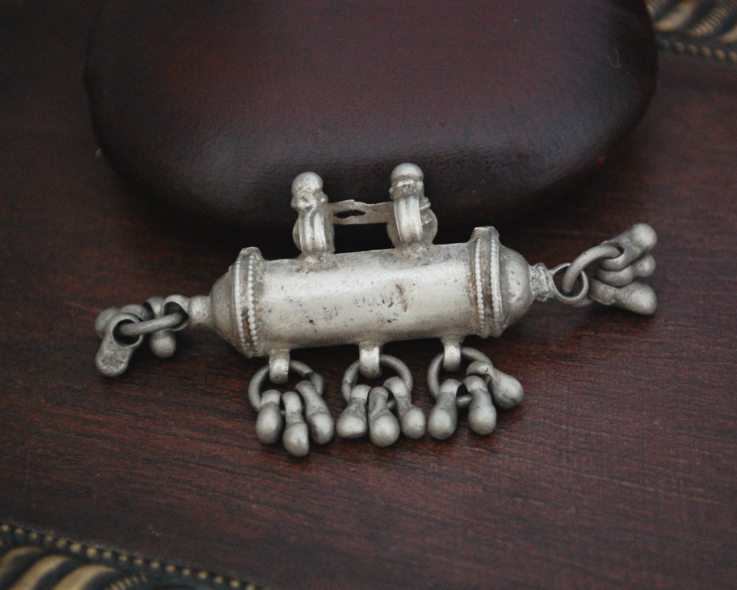 Rajasthani Tribal Silver Taviz Pendant