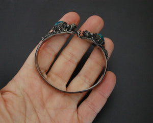 Balinese Dragon Bracelet with Chrysocolla - SMALL