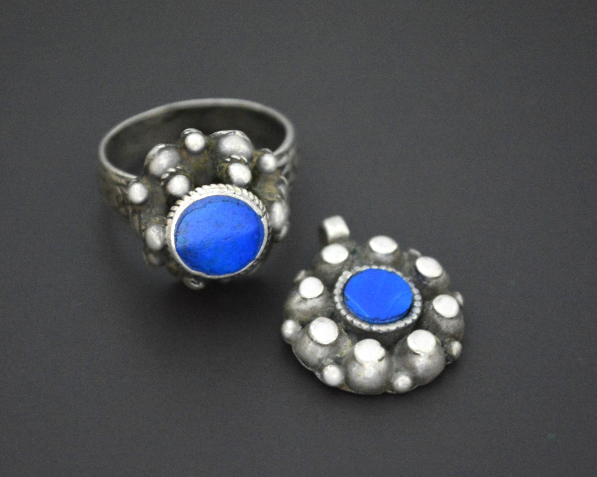 Afghani Lapis Lazuli Ring - Size 8.5