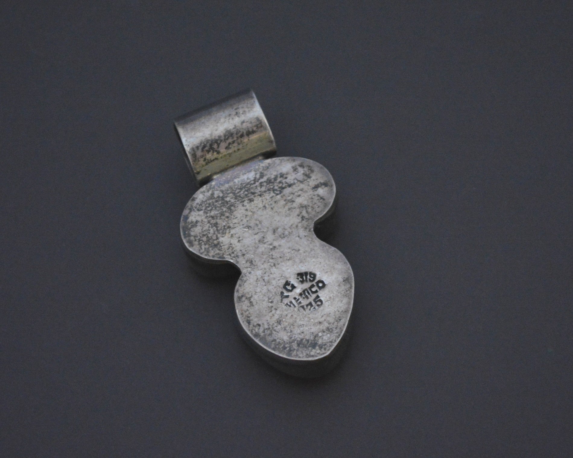 Mexican Coral Sterling Silver Pendant