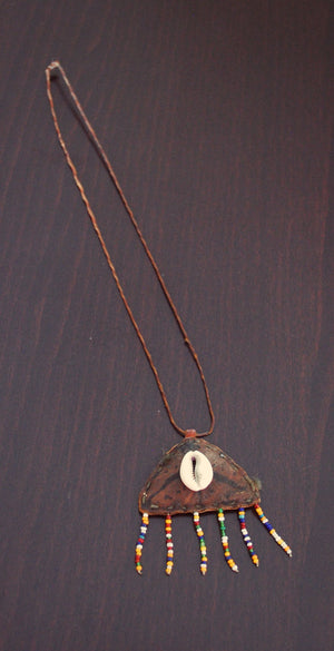 Fulani Leather Beaded Necklace