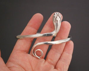 Vintage Sterling Snake Bracelet or Armlet - LARGE