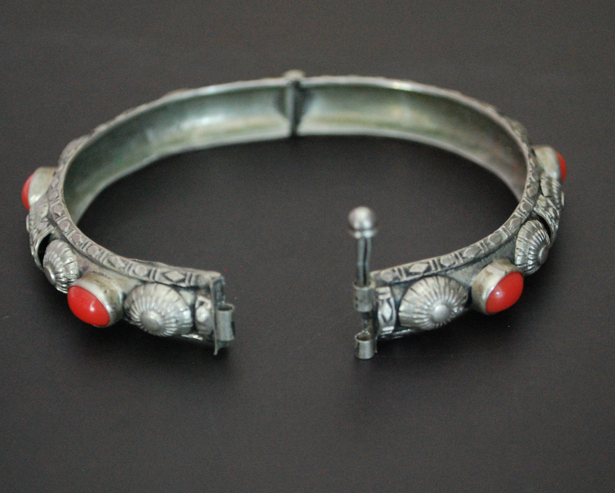 Hinged Berber Coral Bracelet